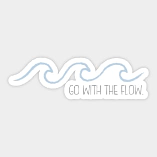 Go with the Flow Wave Sticker